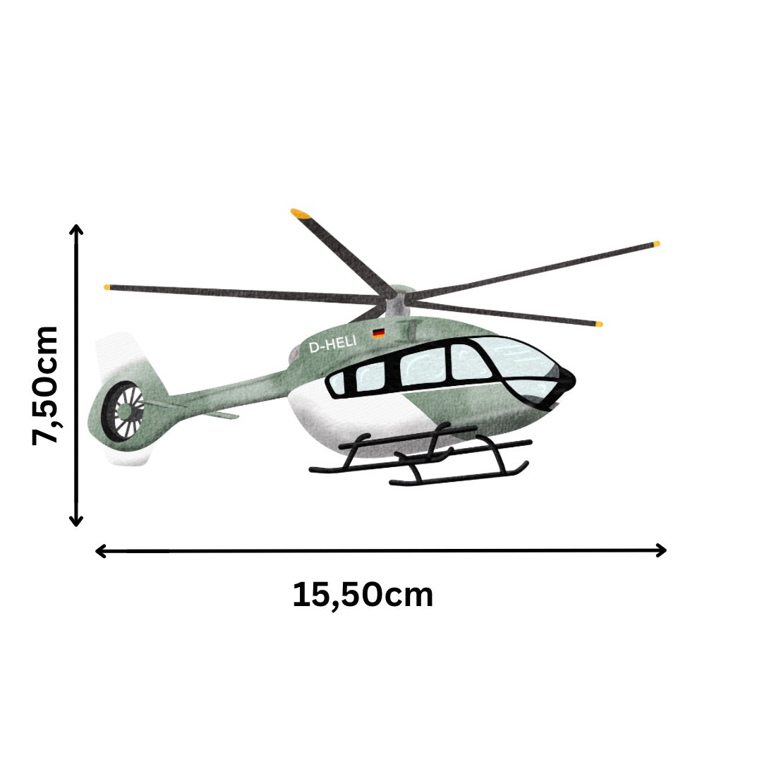 Bügelbild Helikopter