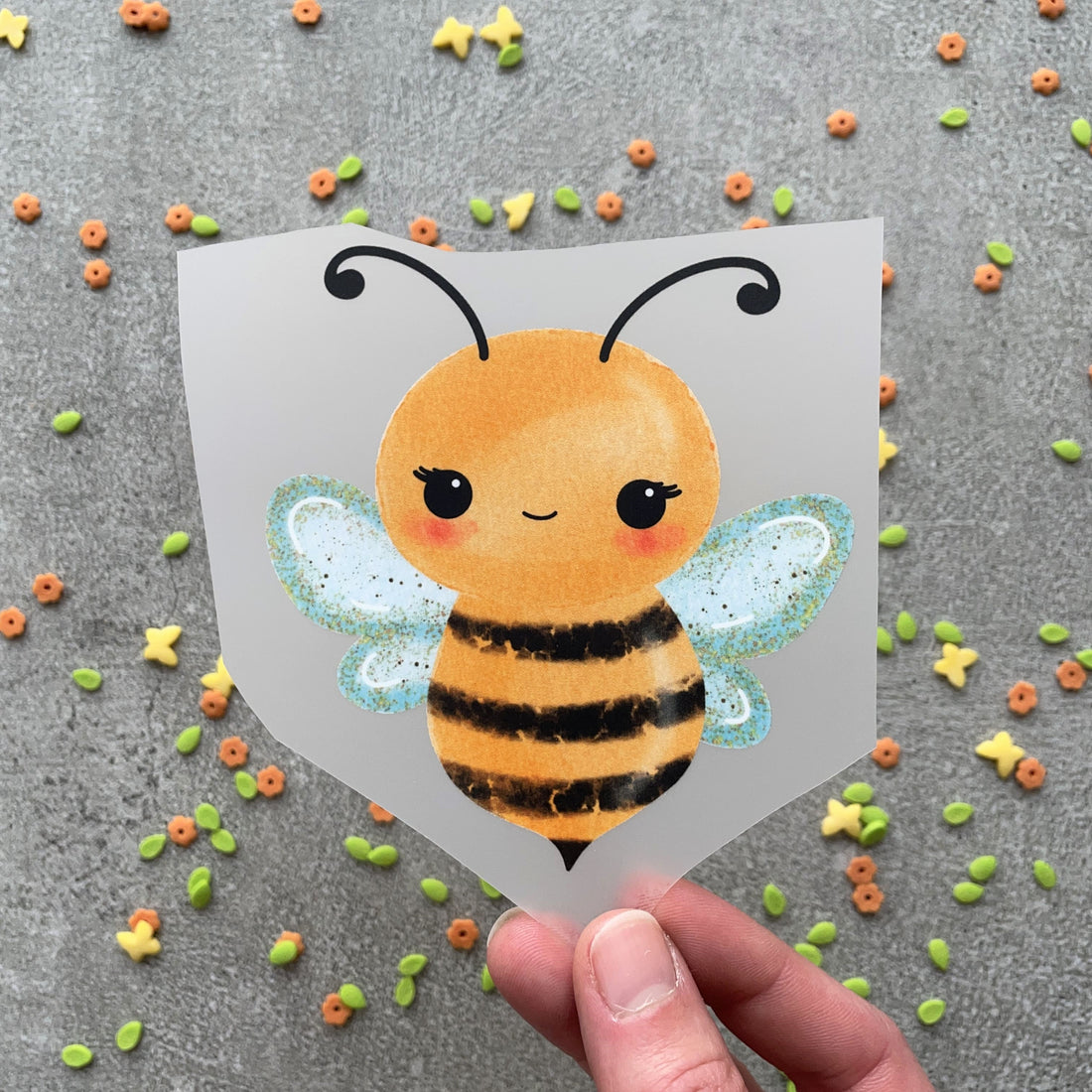 Bügelbild Biene Bertha