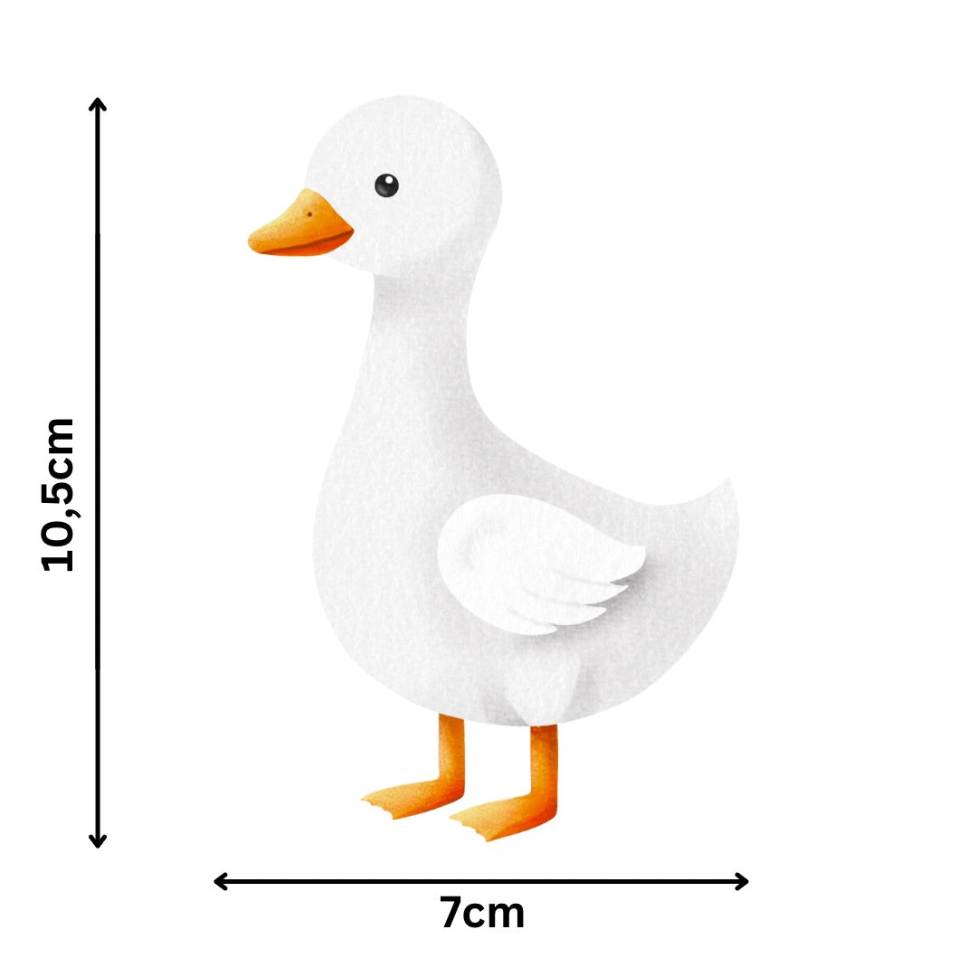 Bügelbild Ente, Pekingente, Gans