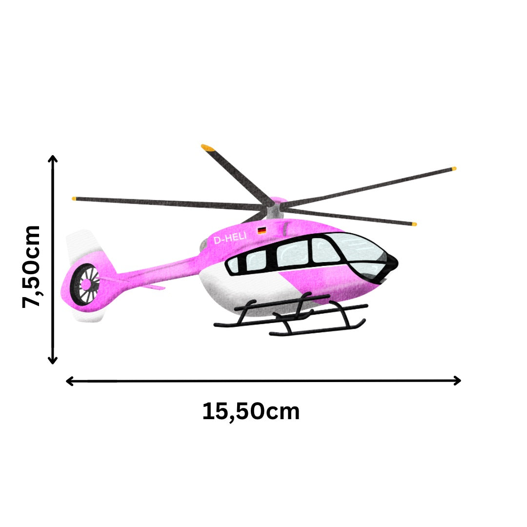 Bügelbild Helikopter