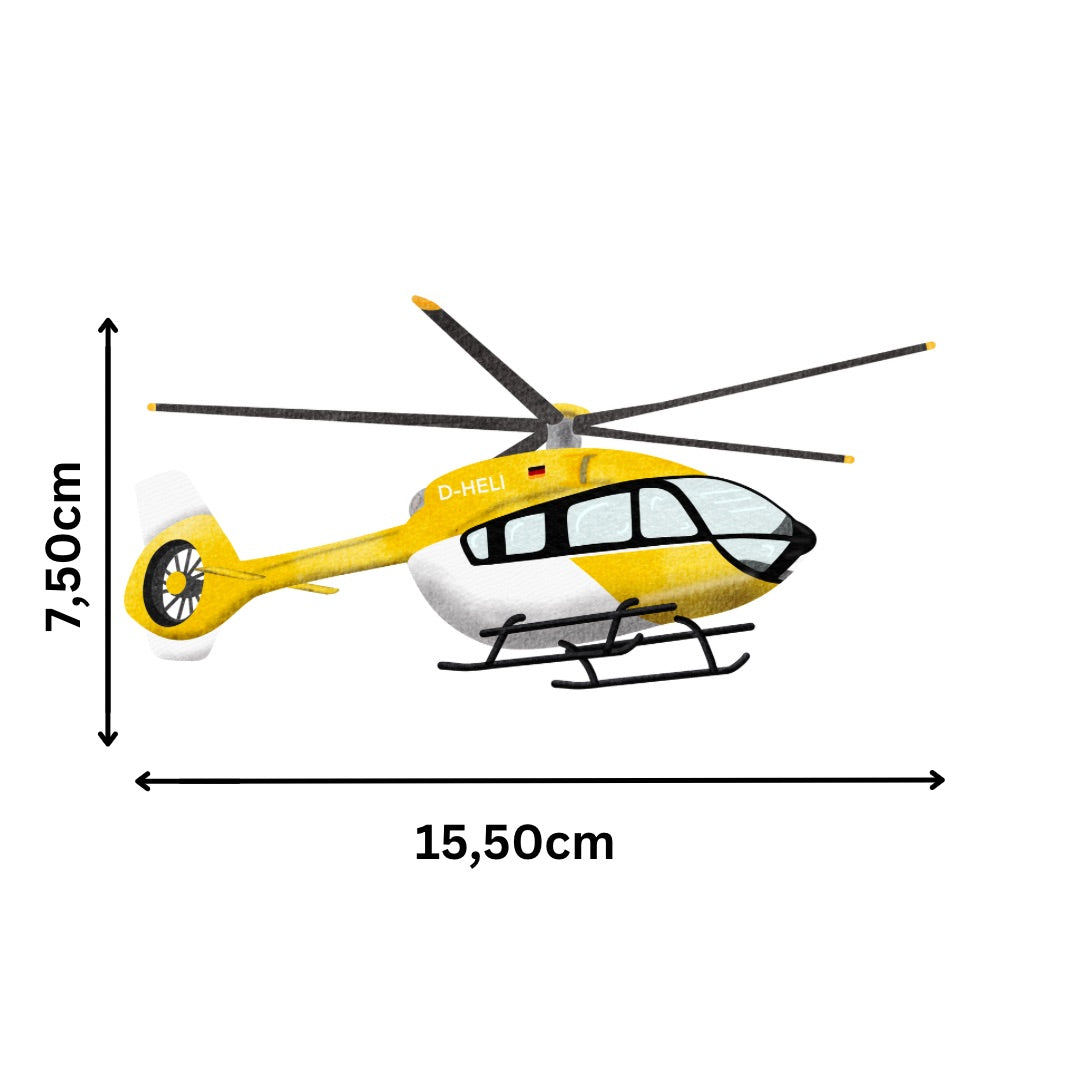 Bügelbild Helikopter
