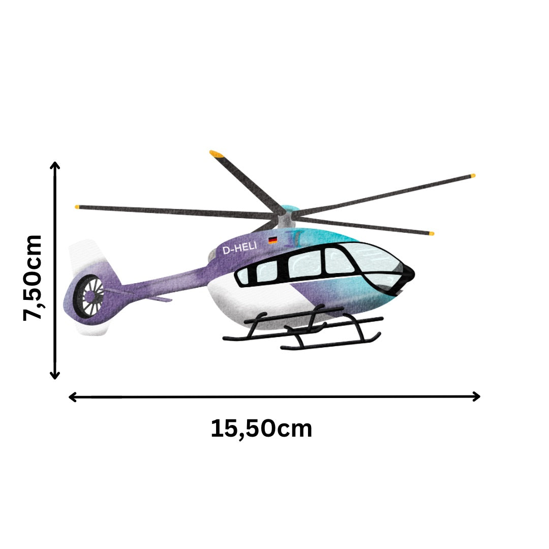 Bügelbild Helikopter