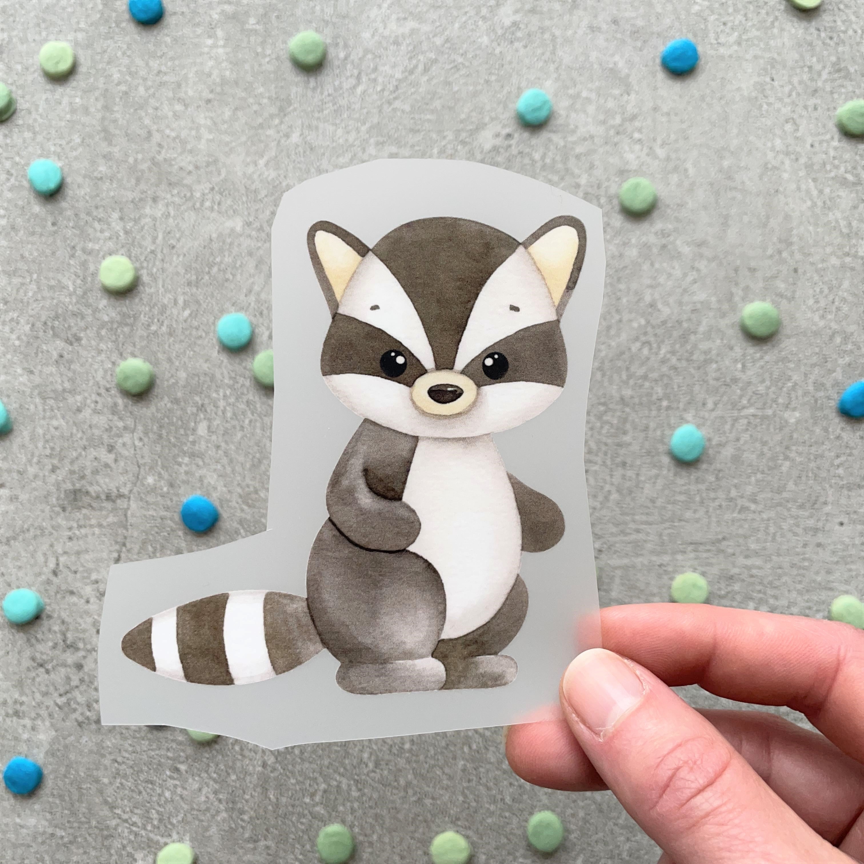 Bügelbild Waschbär