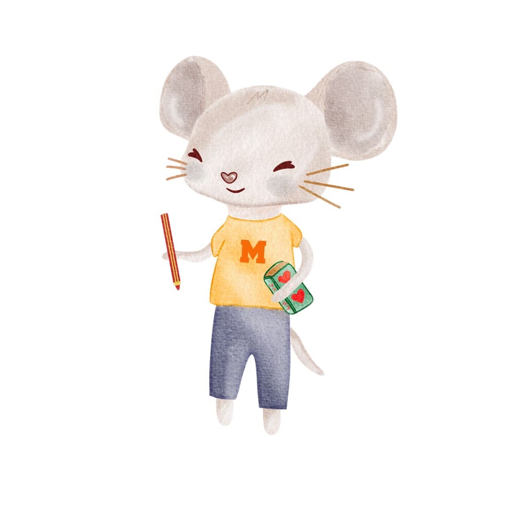 Bügelbild Herr Mäuserich