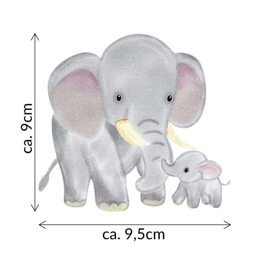 Bügelbild Elefant Eddy & Emilia
