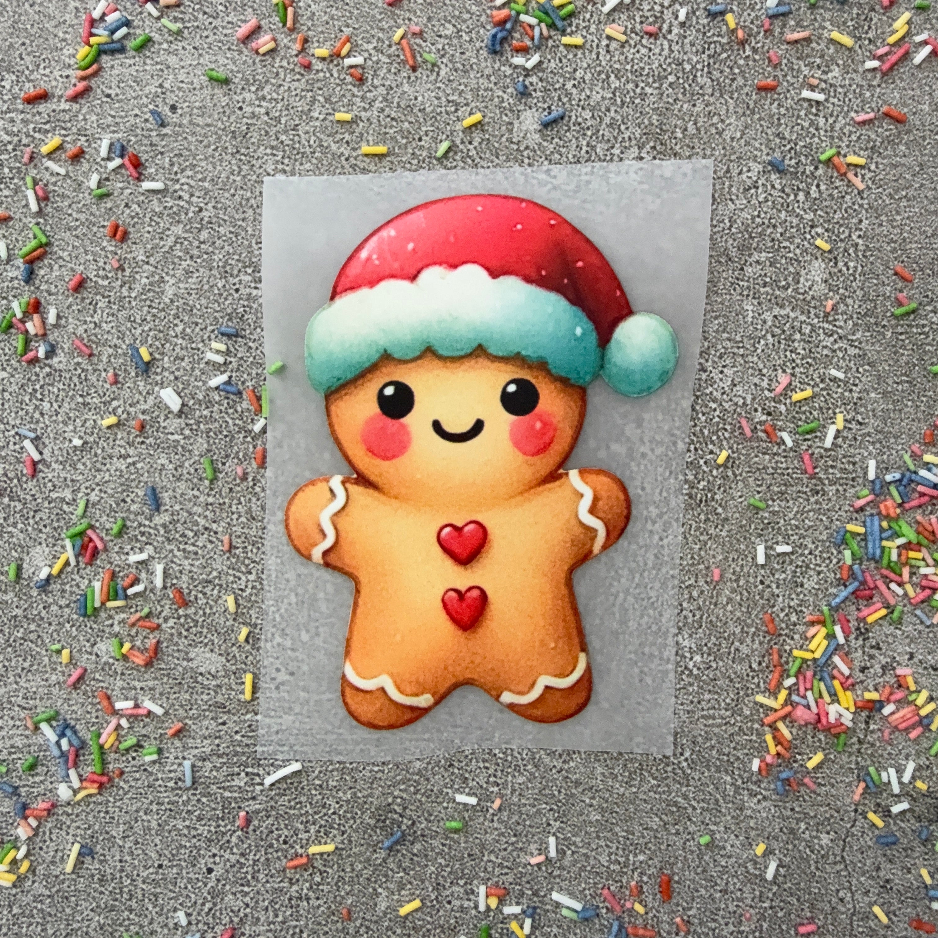 Bügelbild Lebkuchenmann, Pfefferkuchenmann, Gingerbreadman