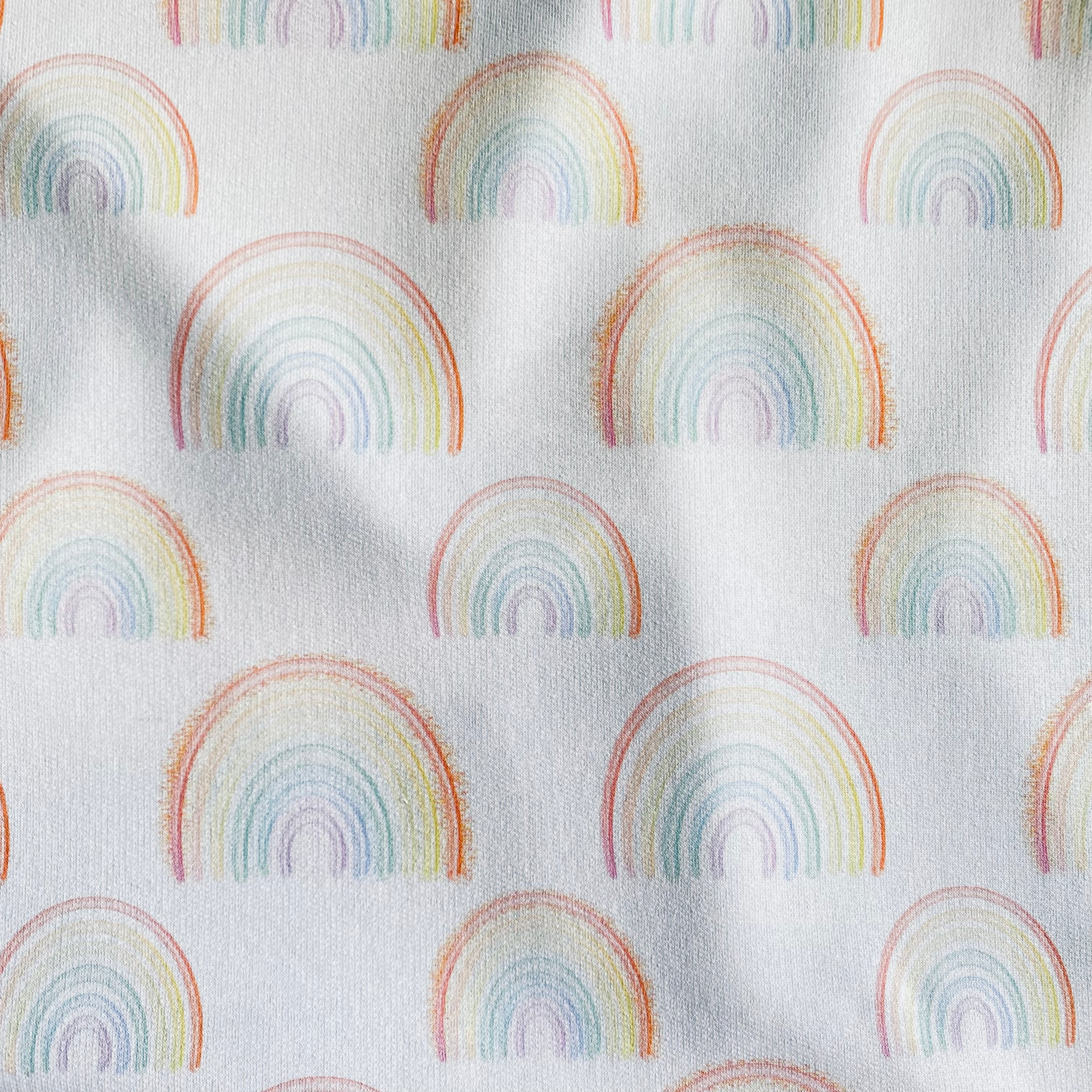 French Terry Stoff Regenbogen