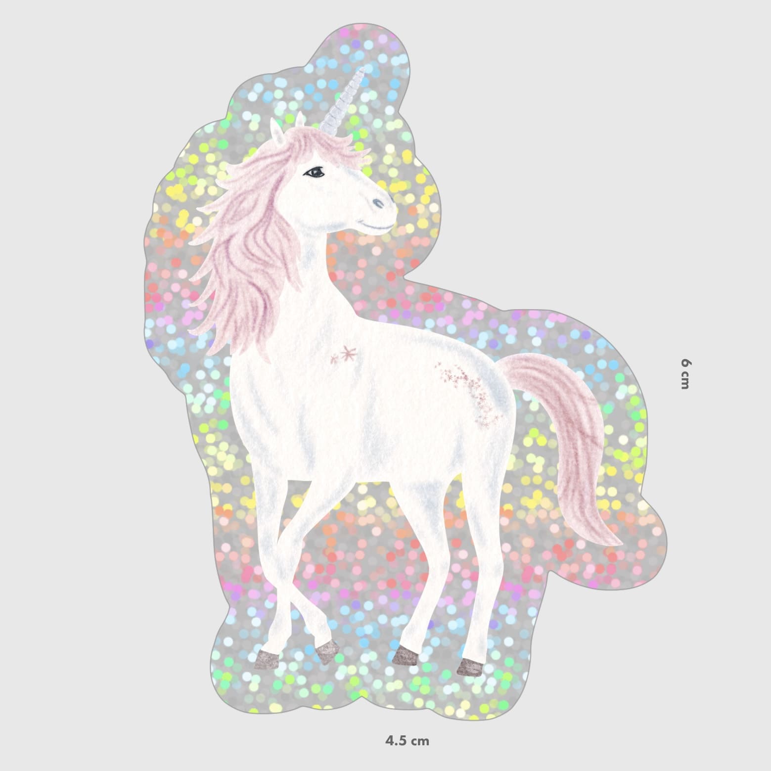 Glitzersticker Einhorn Ella