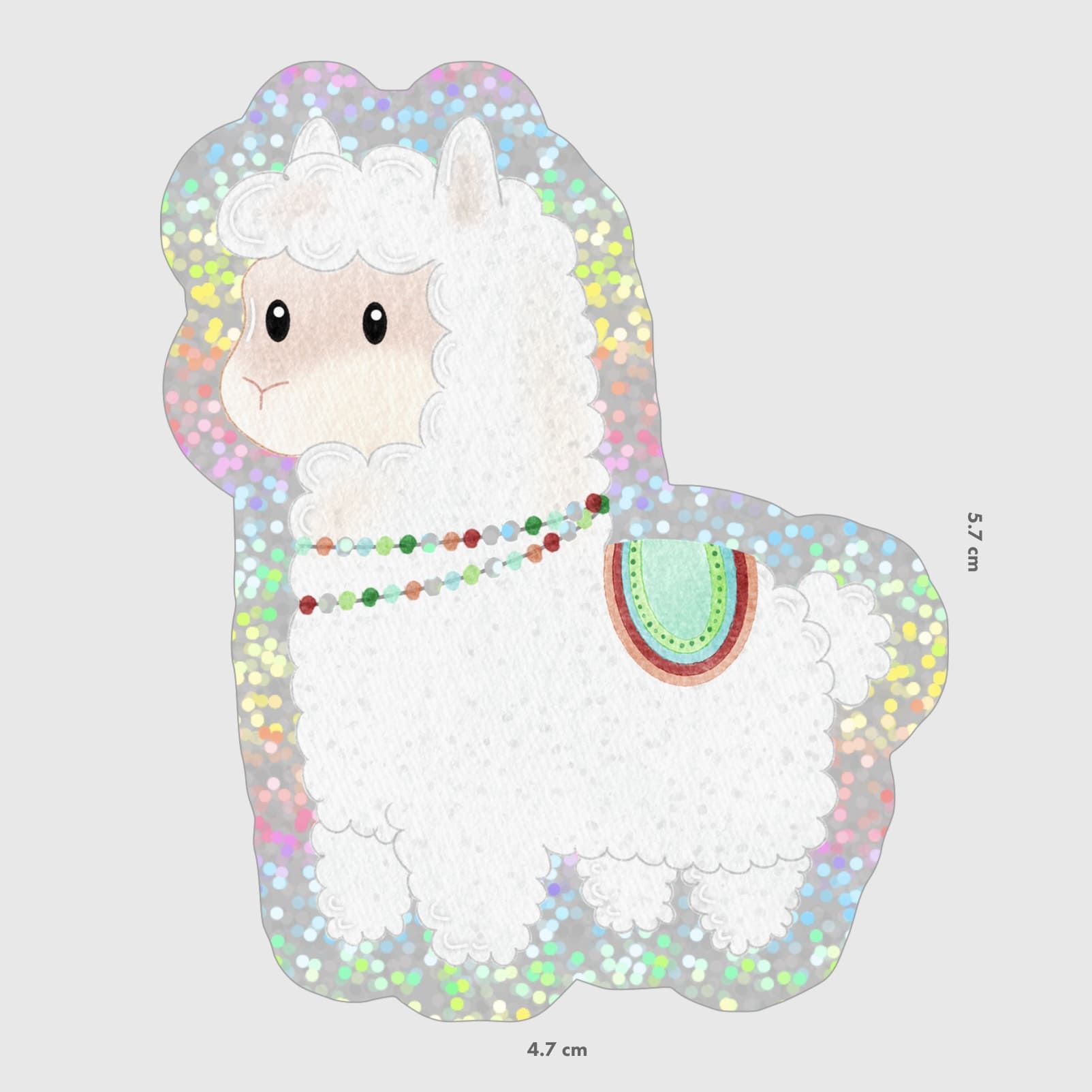 Glitzersticker Lama Lotti
