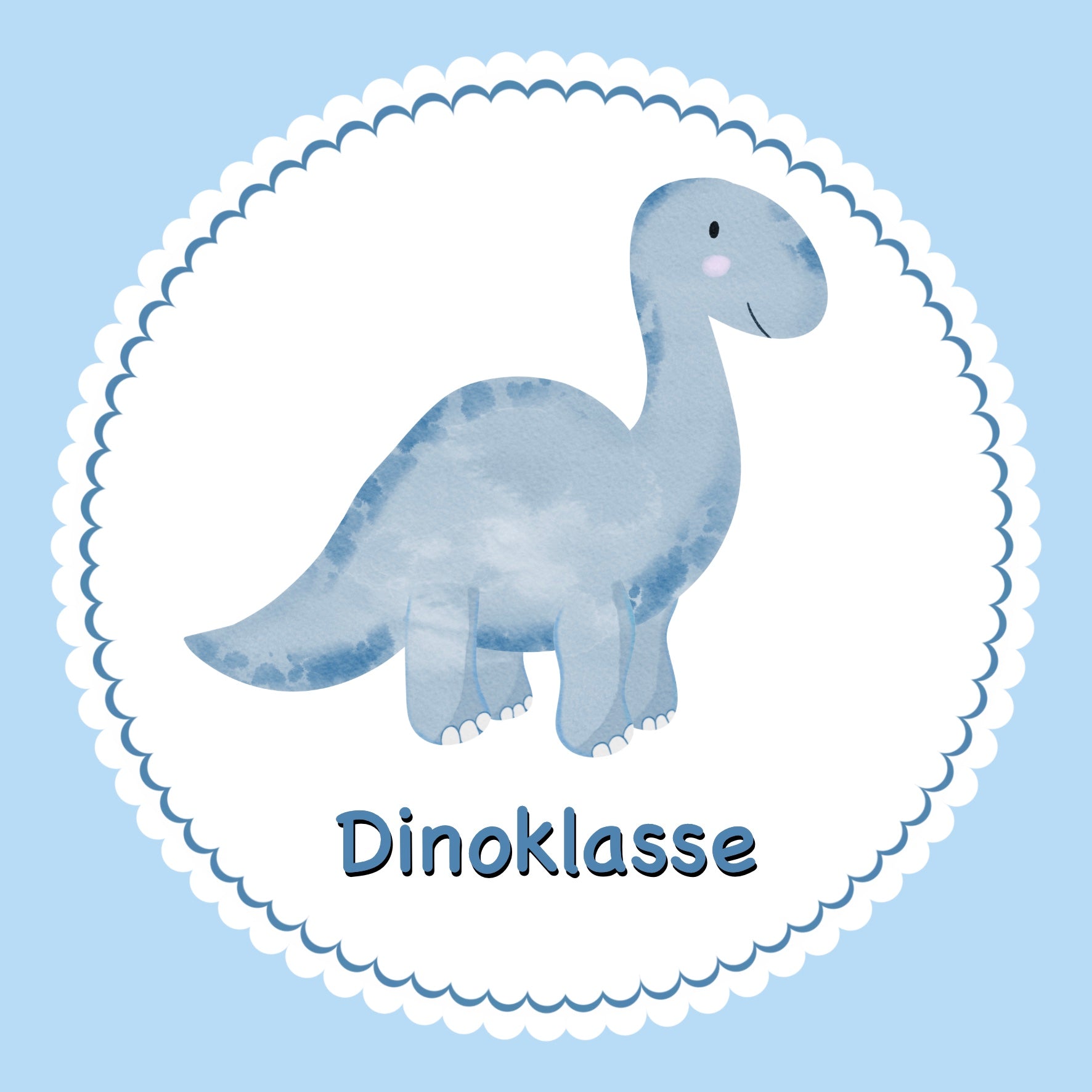 Bügelbild Dino Klassenlogos