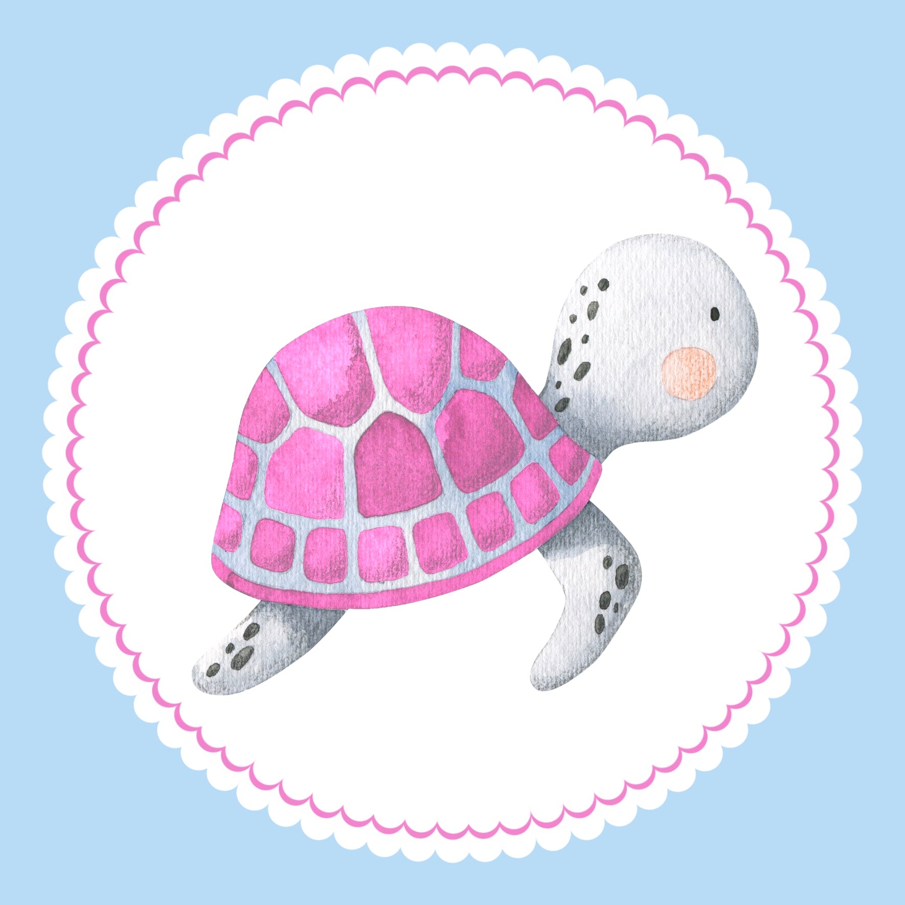 Bügelbild Schildkröte Klassenlogos