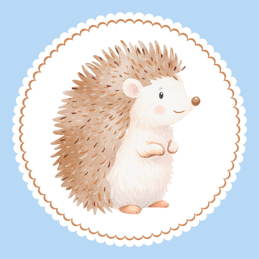 Bügelbild Igel Klassenlogos