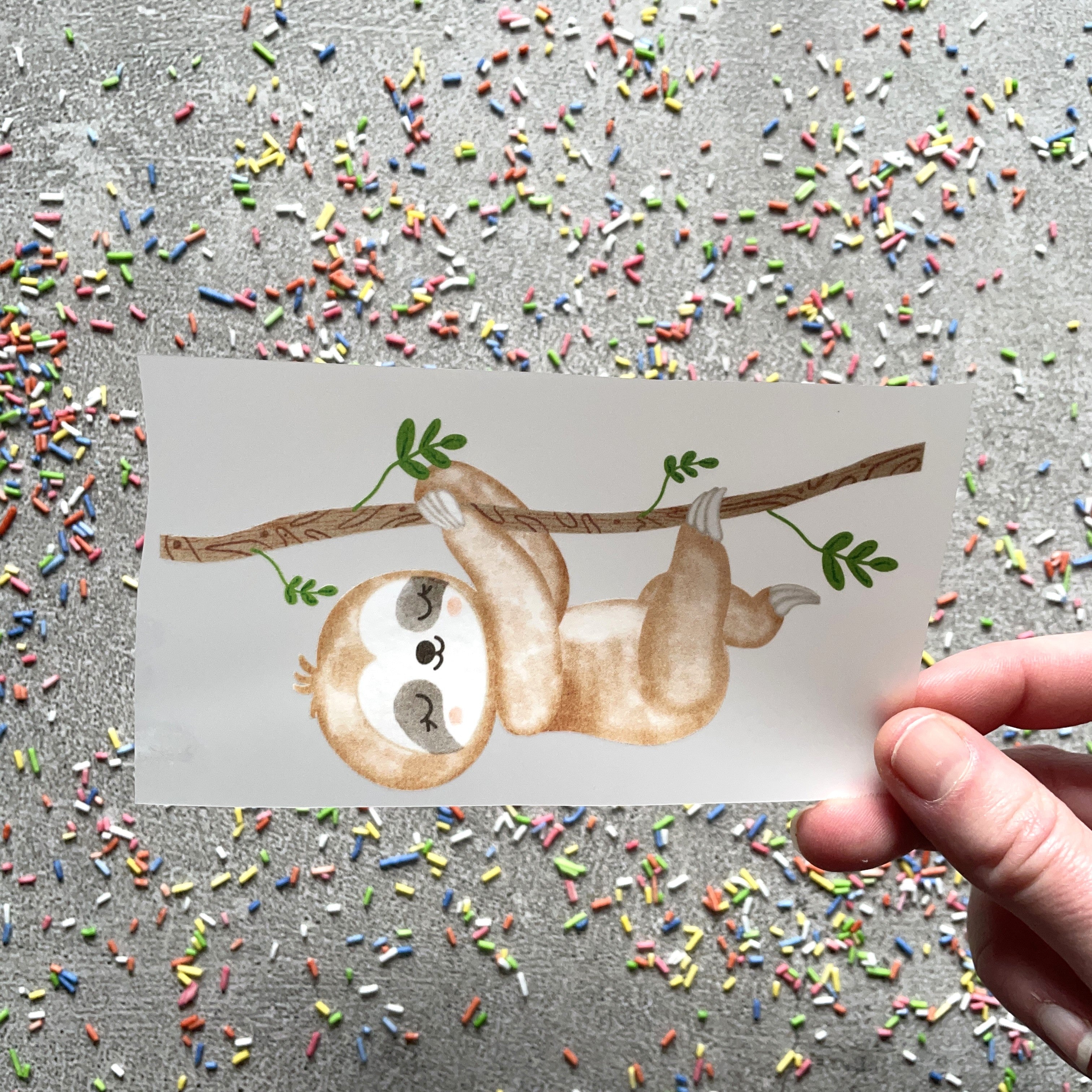 Bügelbild Faultier