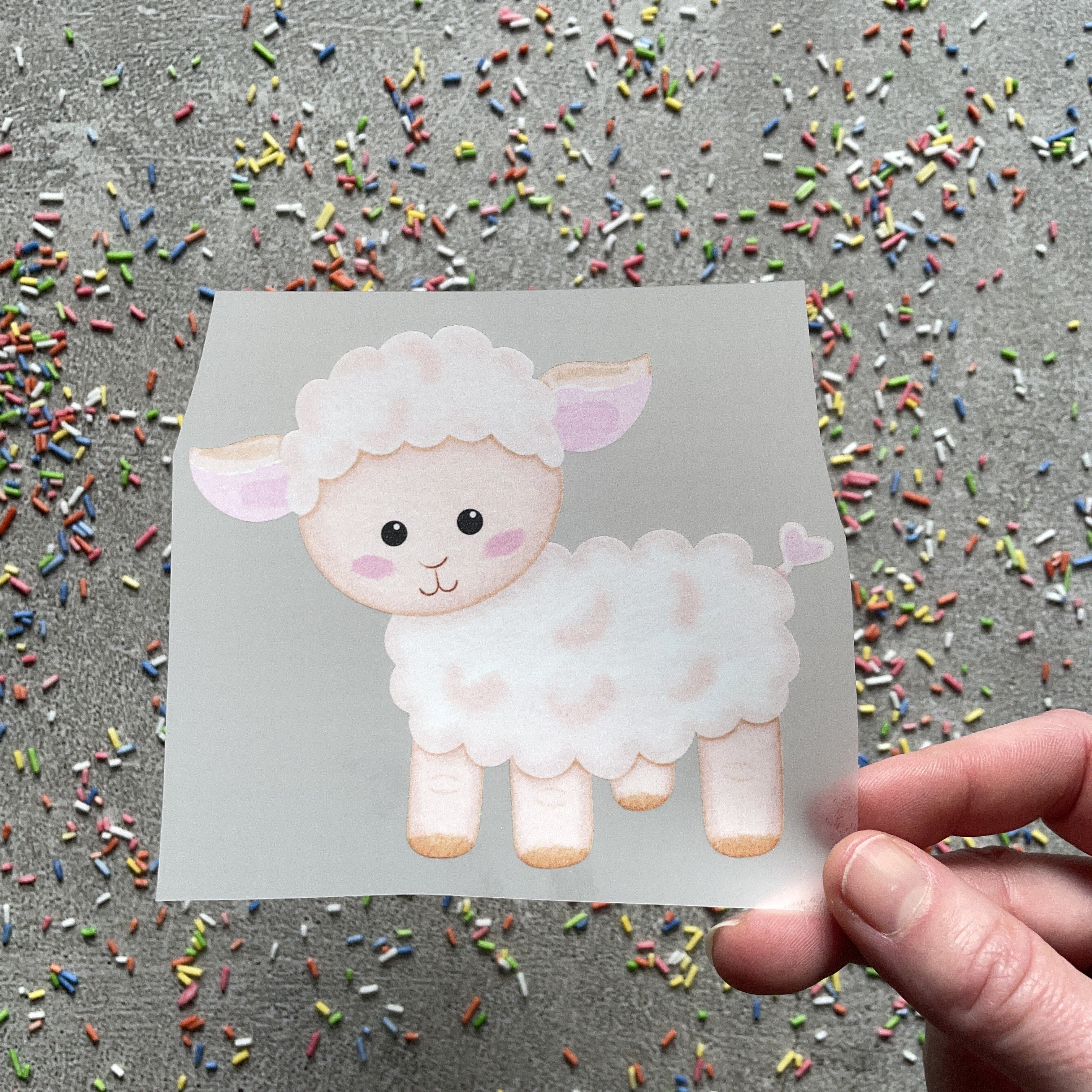 Bügelbild Schaf