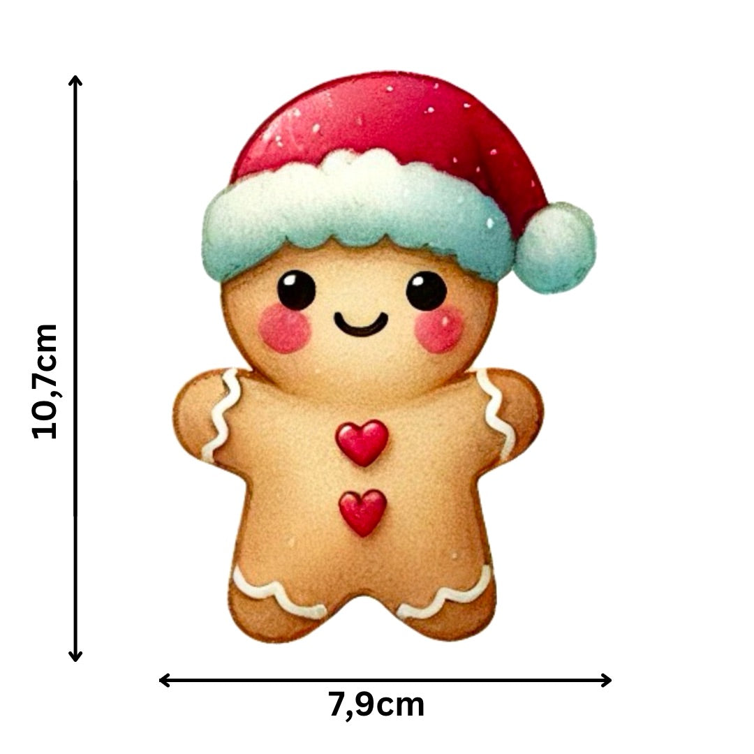 Bügelbild Lebkuchenmann, Pfefferkuchenmann, Gingerbreadman