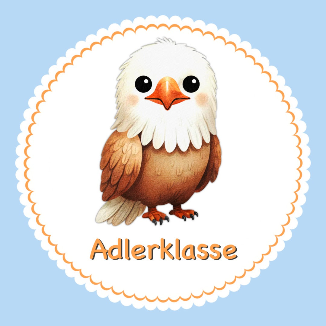 Bügelbild Adler Klassenlogos
