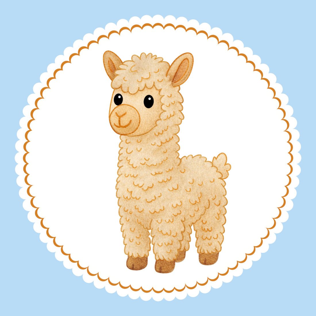 Bügelbild Alpaka Klassenlogos