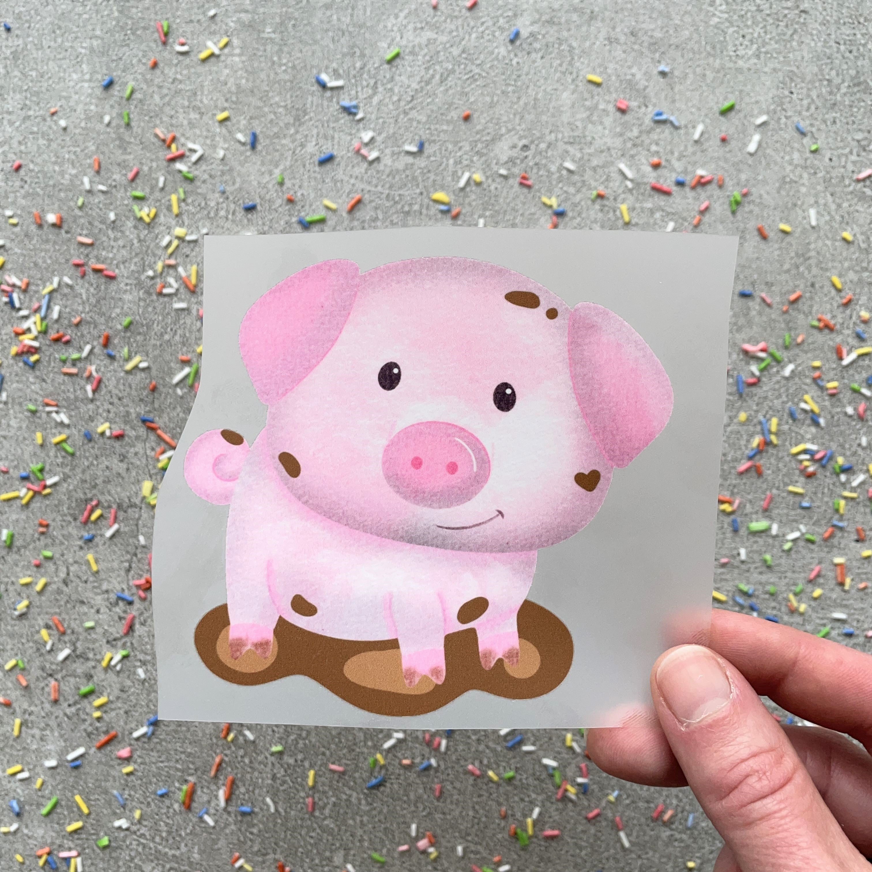 Bügelbild Ferkel Fred