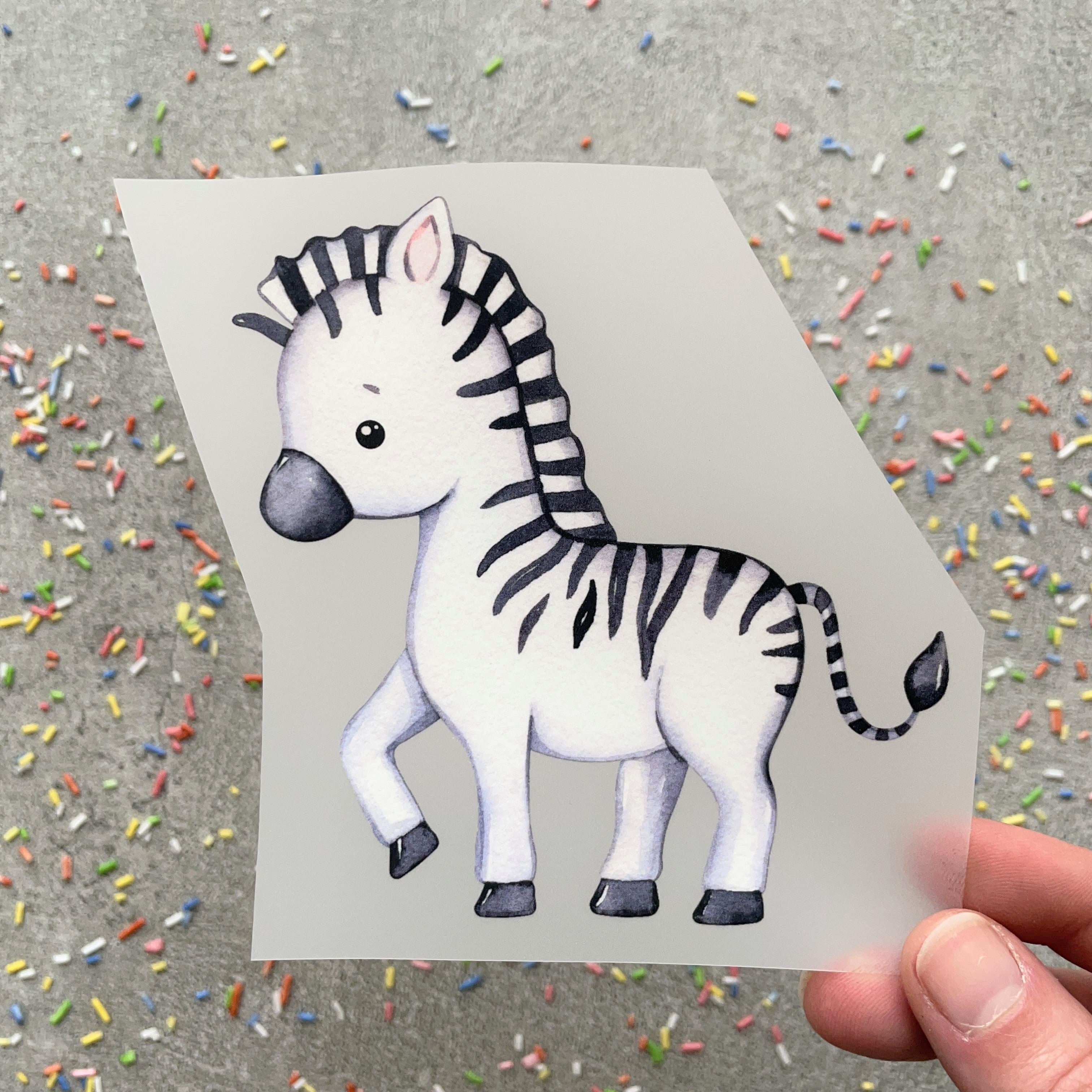 Bügelbild Zebra