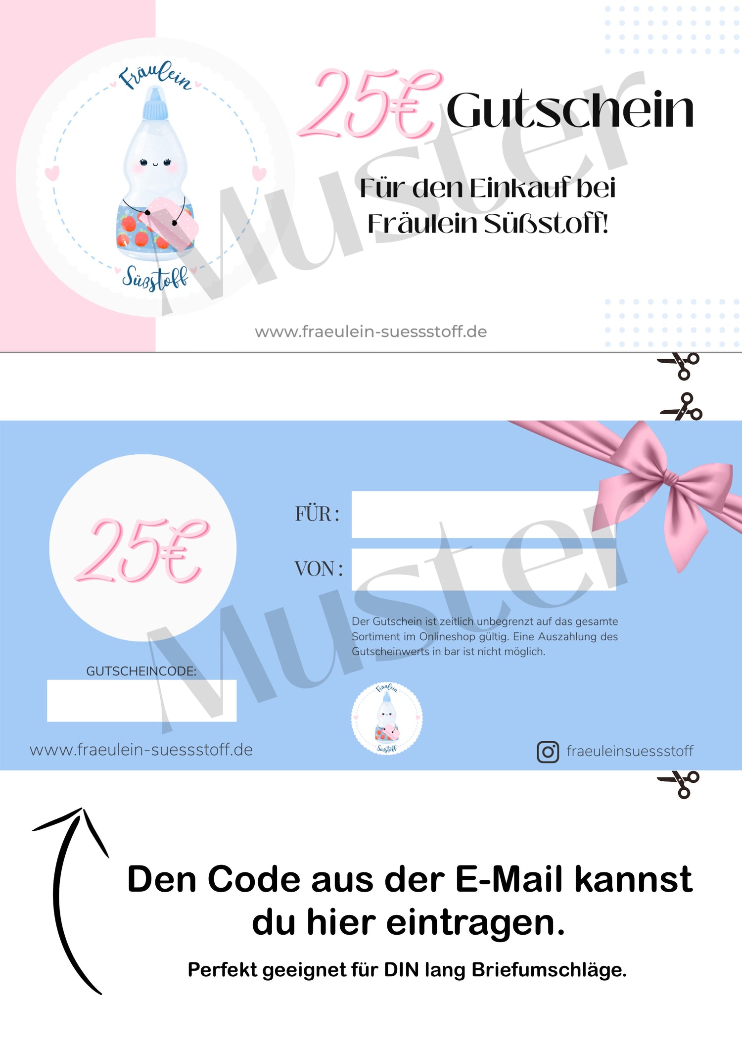 Fräulein Süßstoff Gutschein