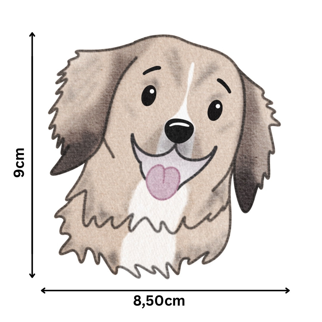 Bügelbild Hund Lenny