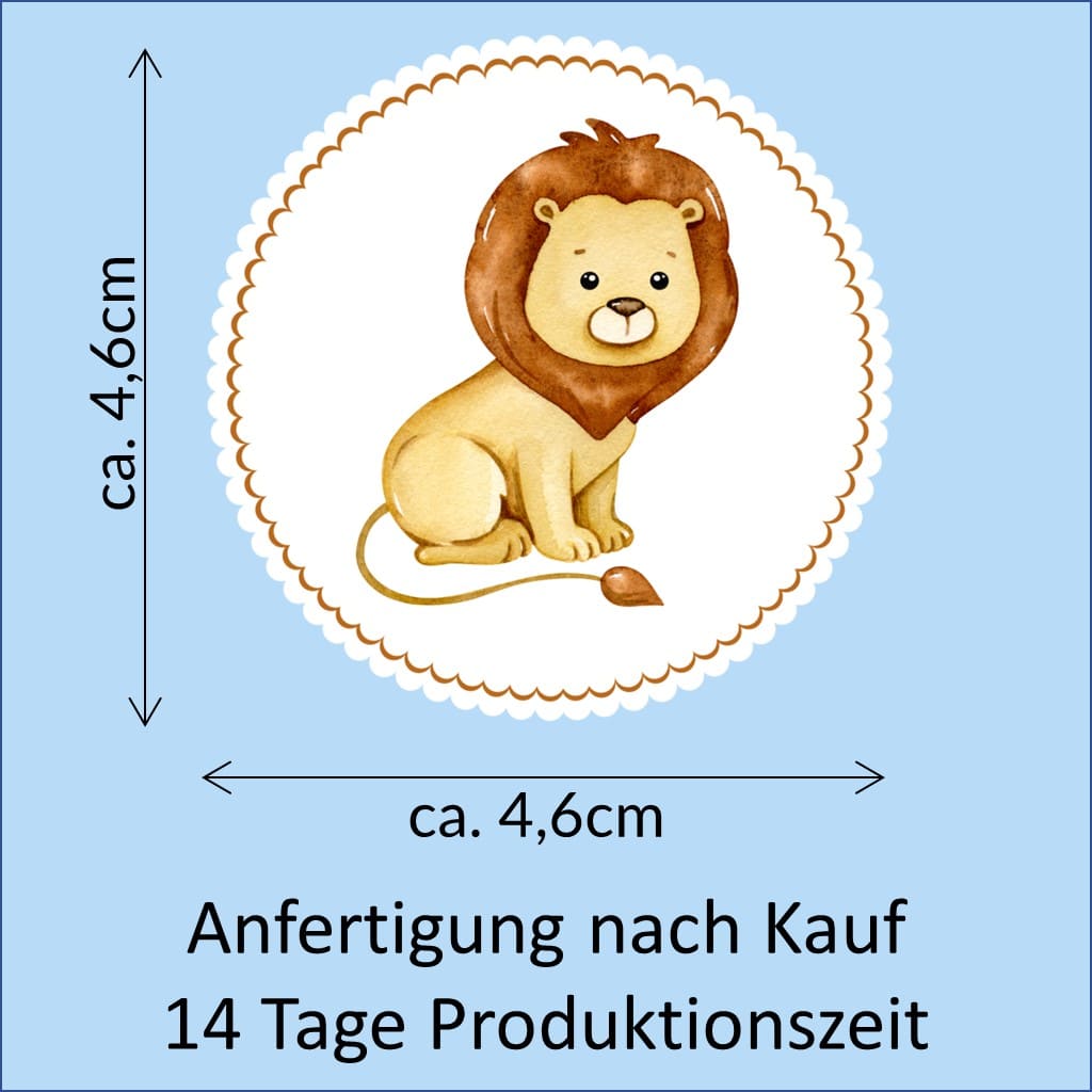 Bügelbild Löwe Klassenlogos