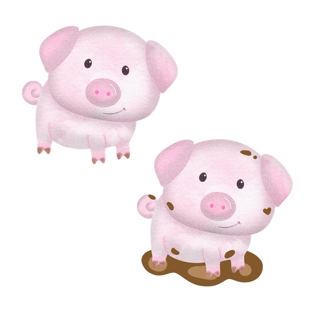 Bügelbild Ferkel Fred