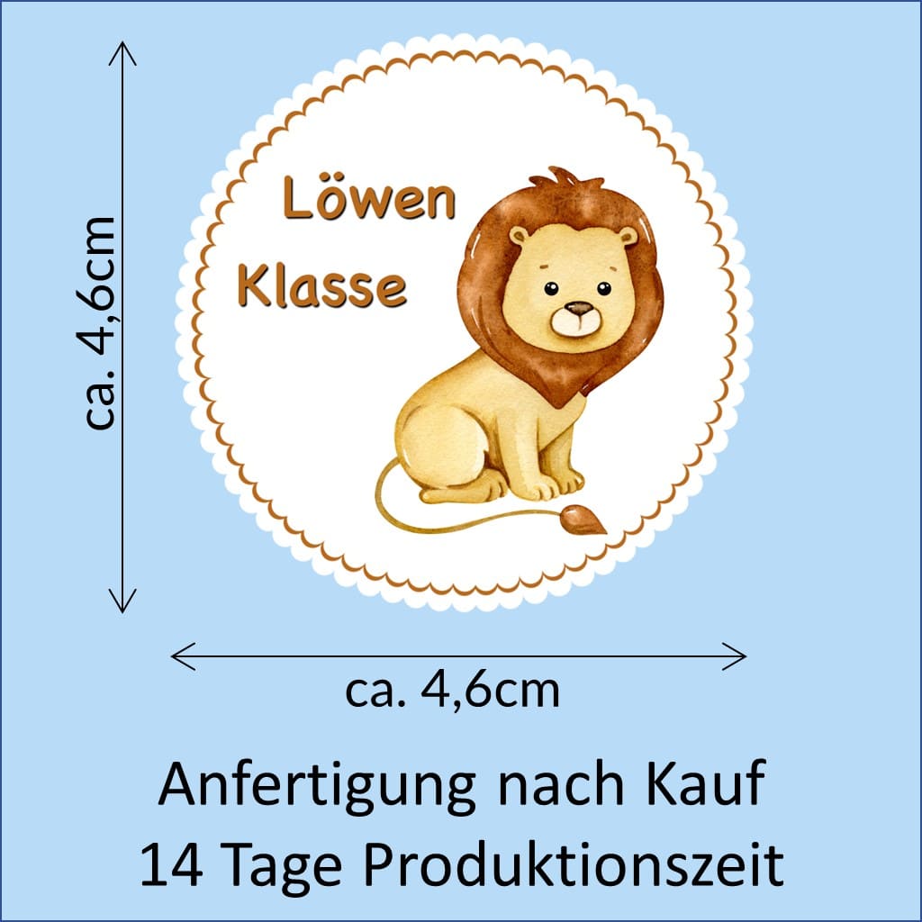 Bügelbild Löwe Klassenlogos