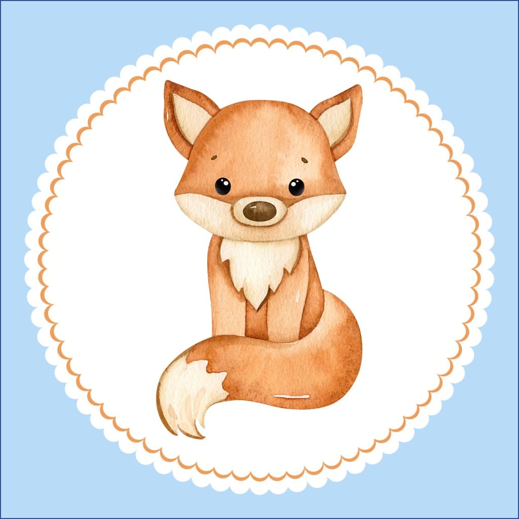 Bügelbild Fuchs Klassenlogos