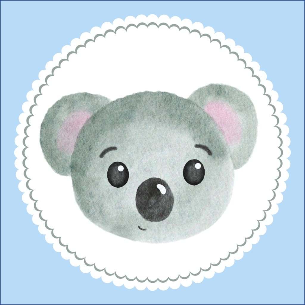 Bügelbild Koala Klassenlogos