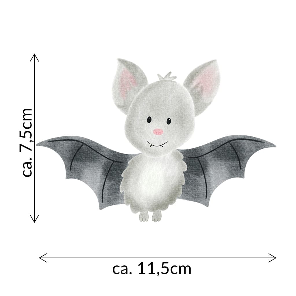 Bügelbild Fledermaus Fabian