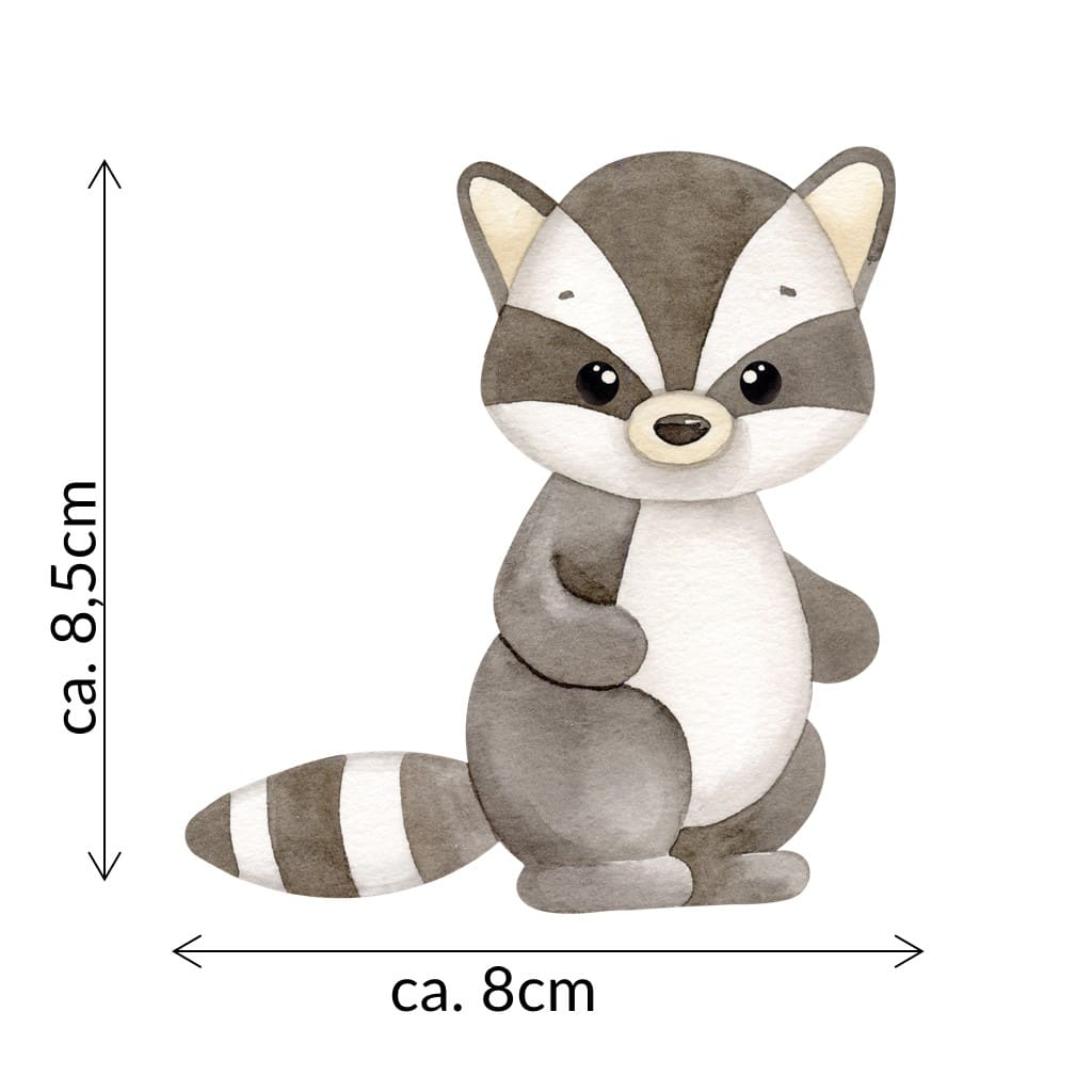 Bügelbild Waschbär