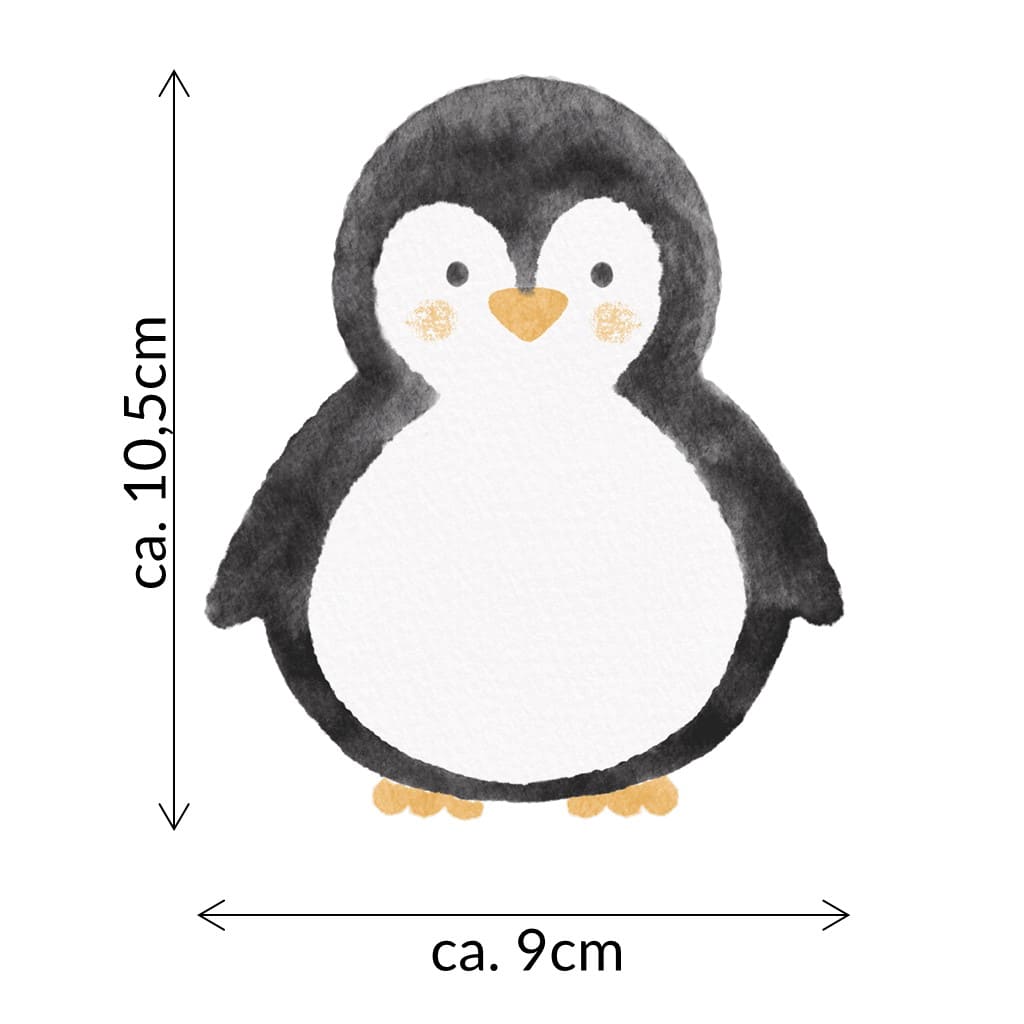 Bügelbild Pinguin Pepe