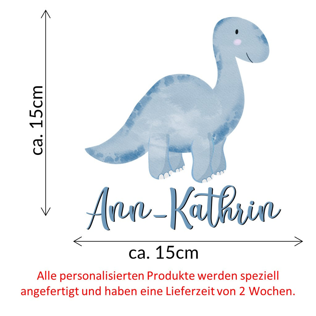 personalisiertes Bügelbild Dinosaurier