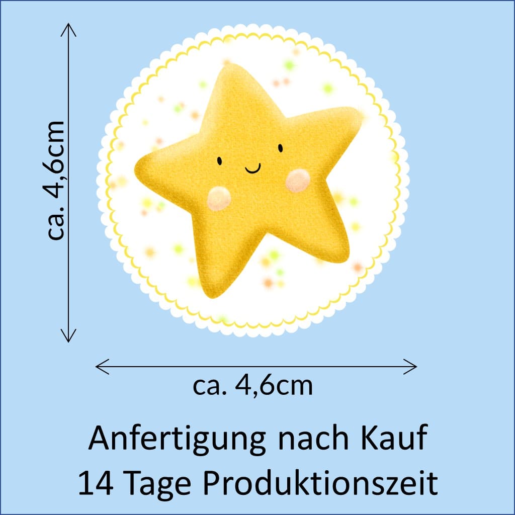 Bügelbild Stern Klassenlogos