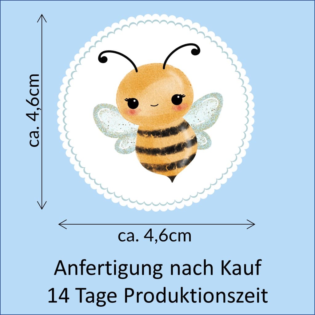 Bügelbild Biene Klassenlogos