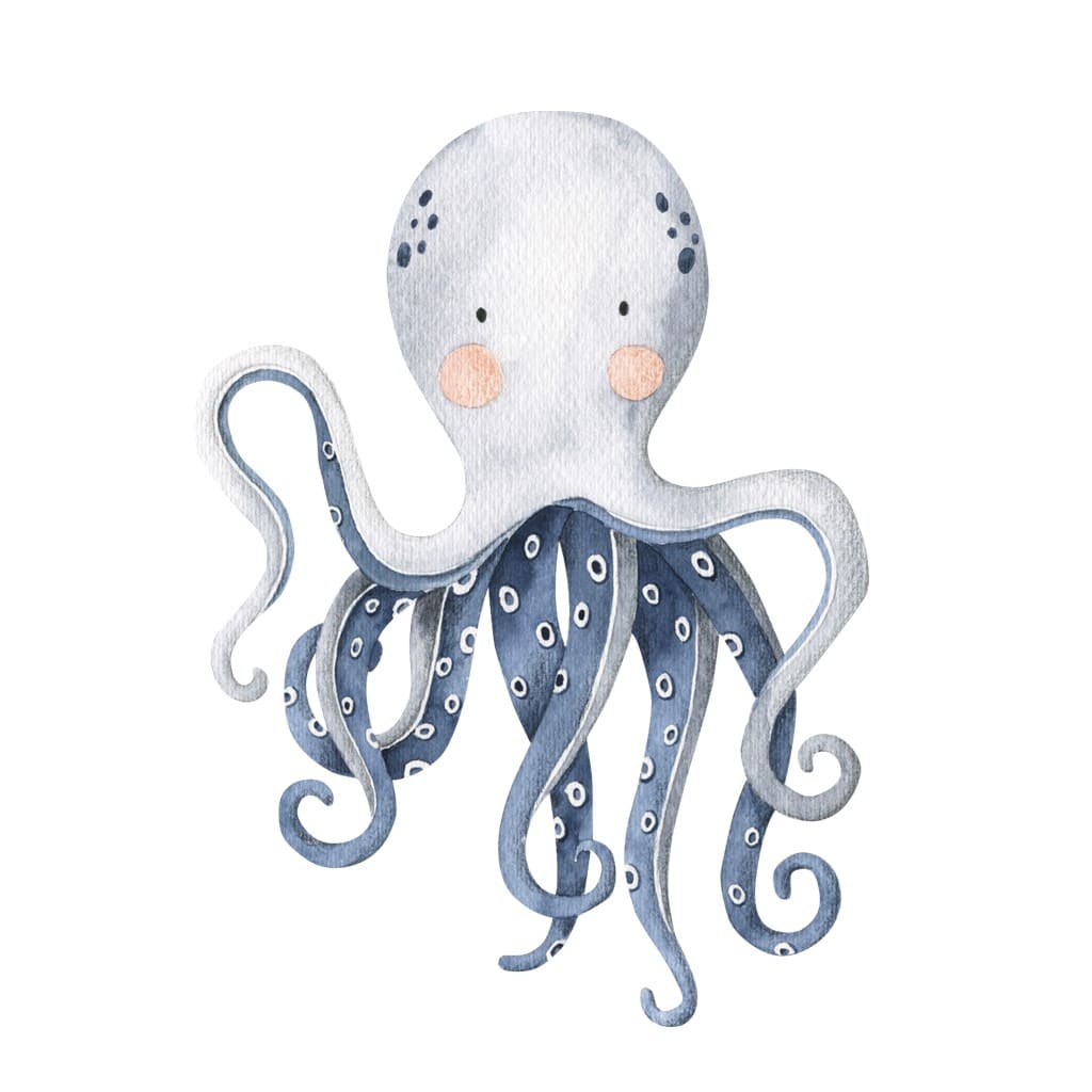 Bügelbild Krake Kalle