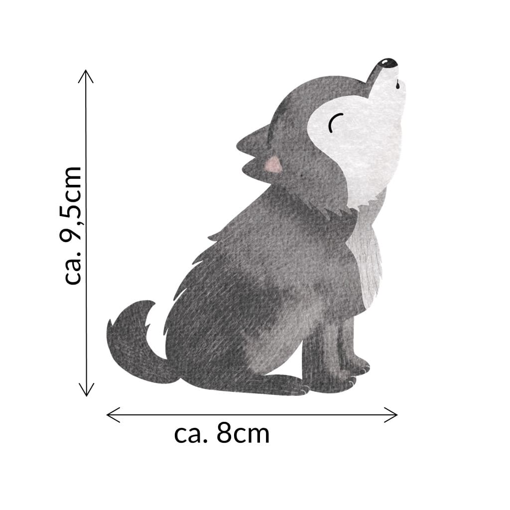 Bügelbild Wolf