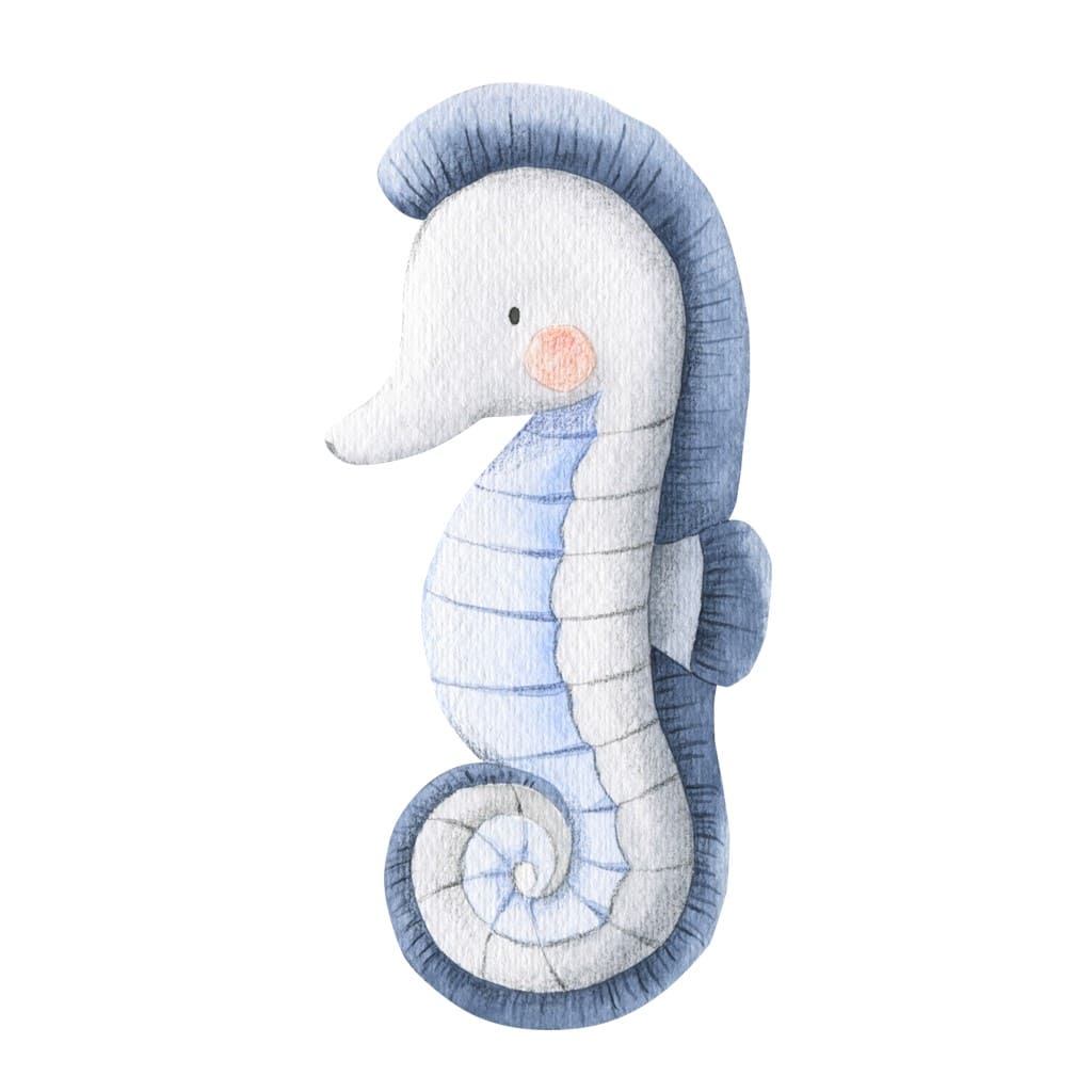 Bügelbild Seepferdchen