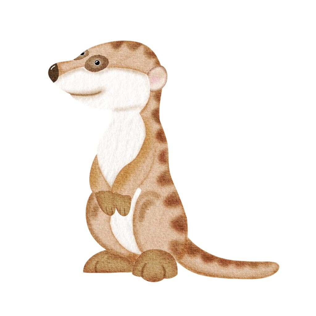 Bügelbild Erdmännchen Eckard