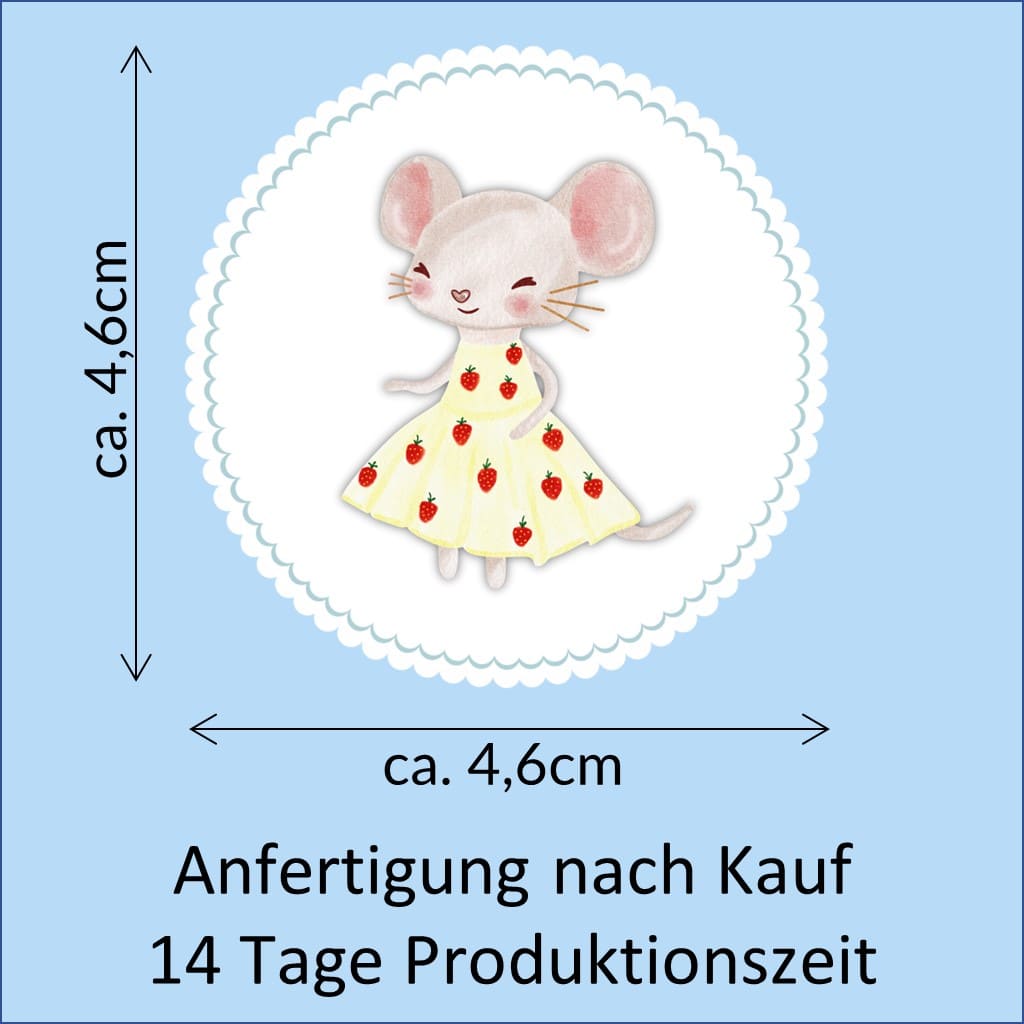 Bügelbild Maus Klassenlogos