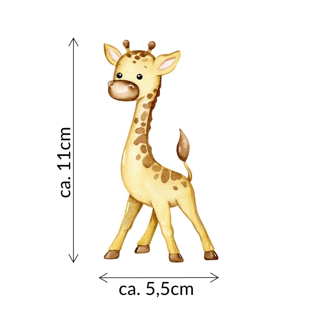Bügelbild Giraffe Giesela