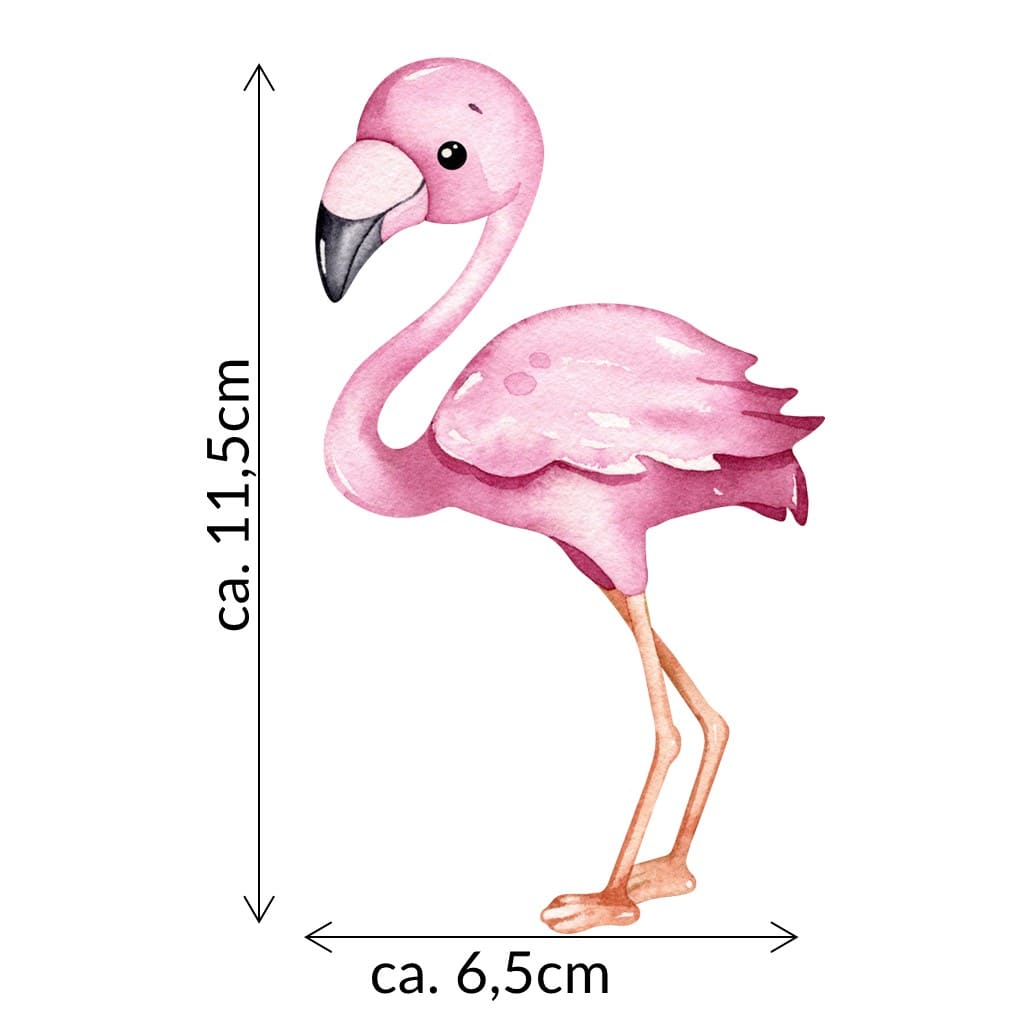 Bügelbild Flamingo Frida