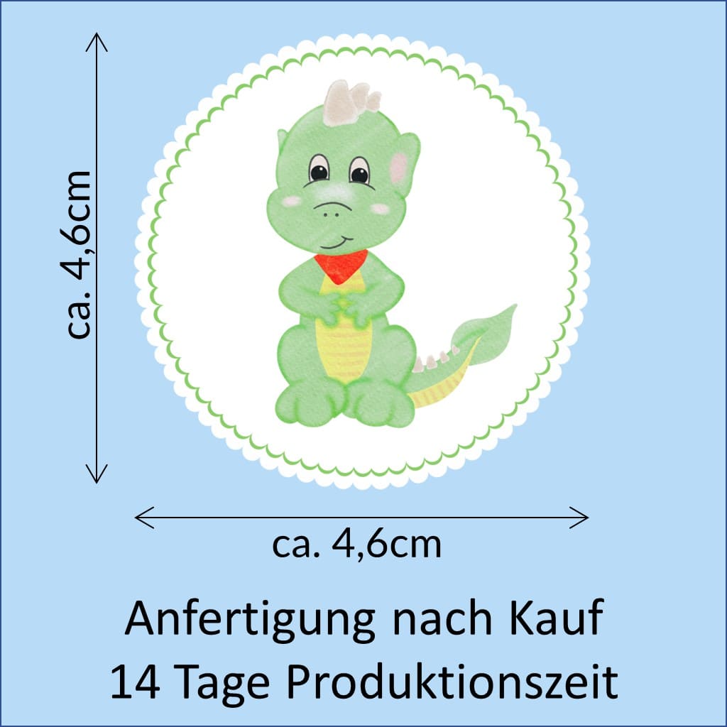 Bügelbild Drache Klassenlogos