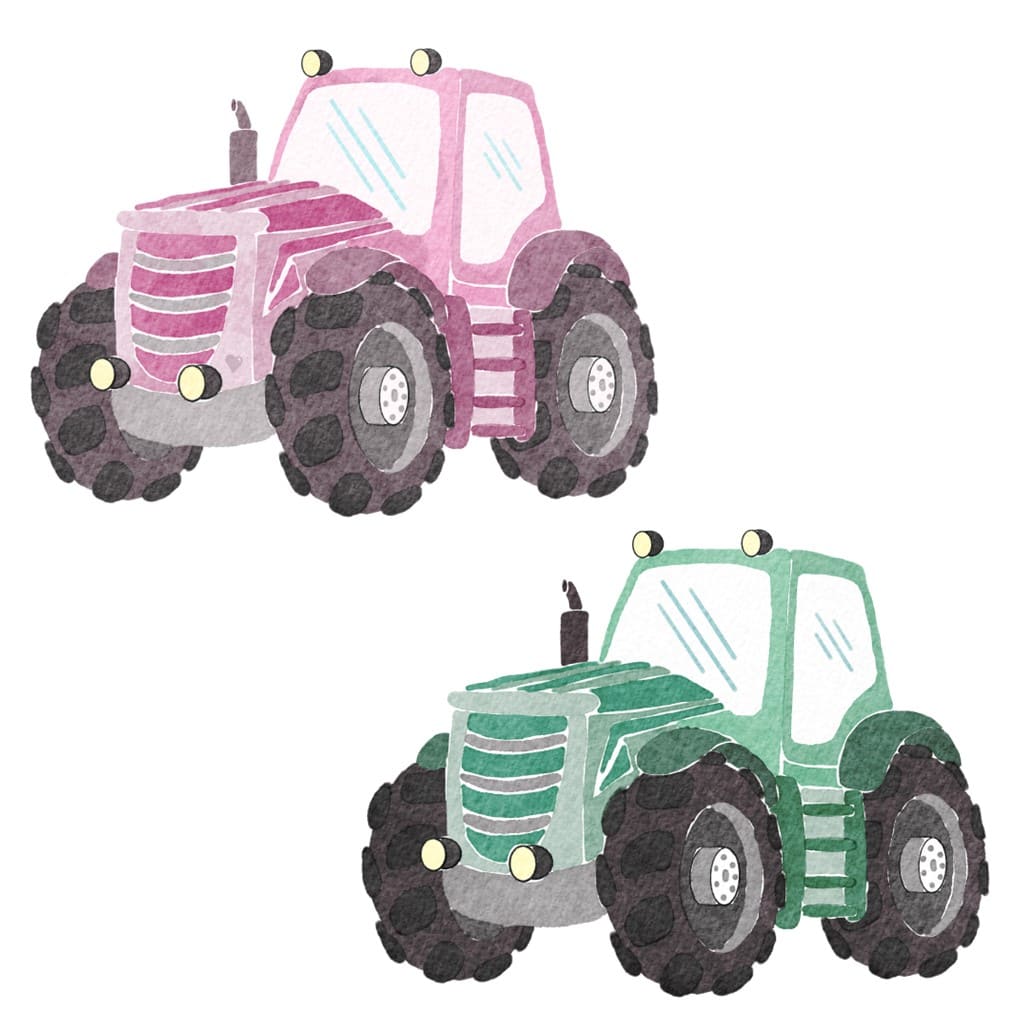 Bügelbild Traktor