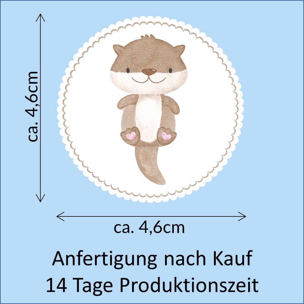 Bügelbild Otter Klassenlogos
