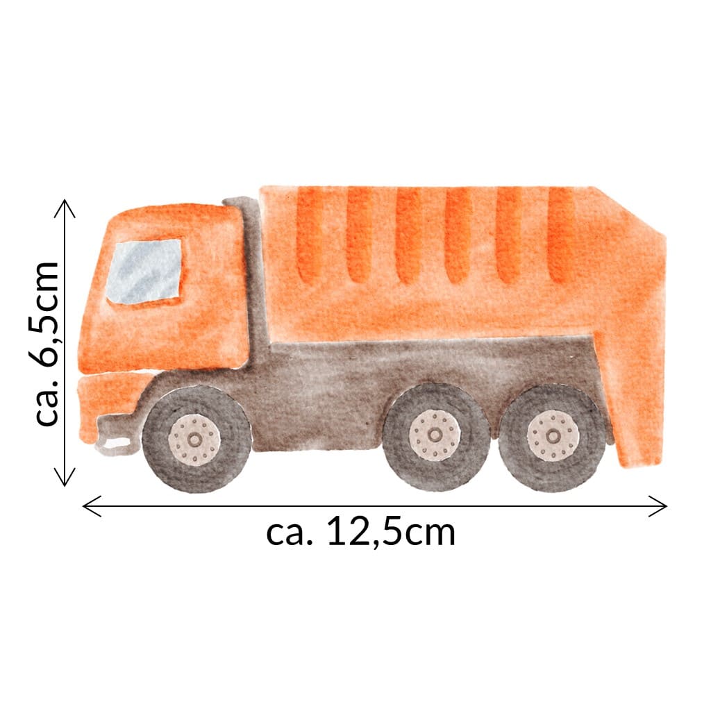 Bügelbild Müllwagen