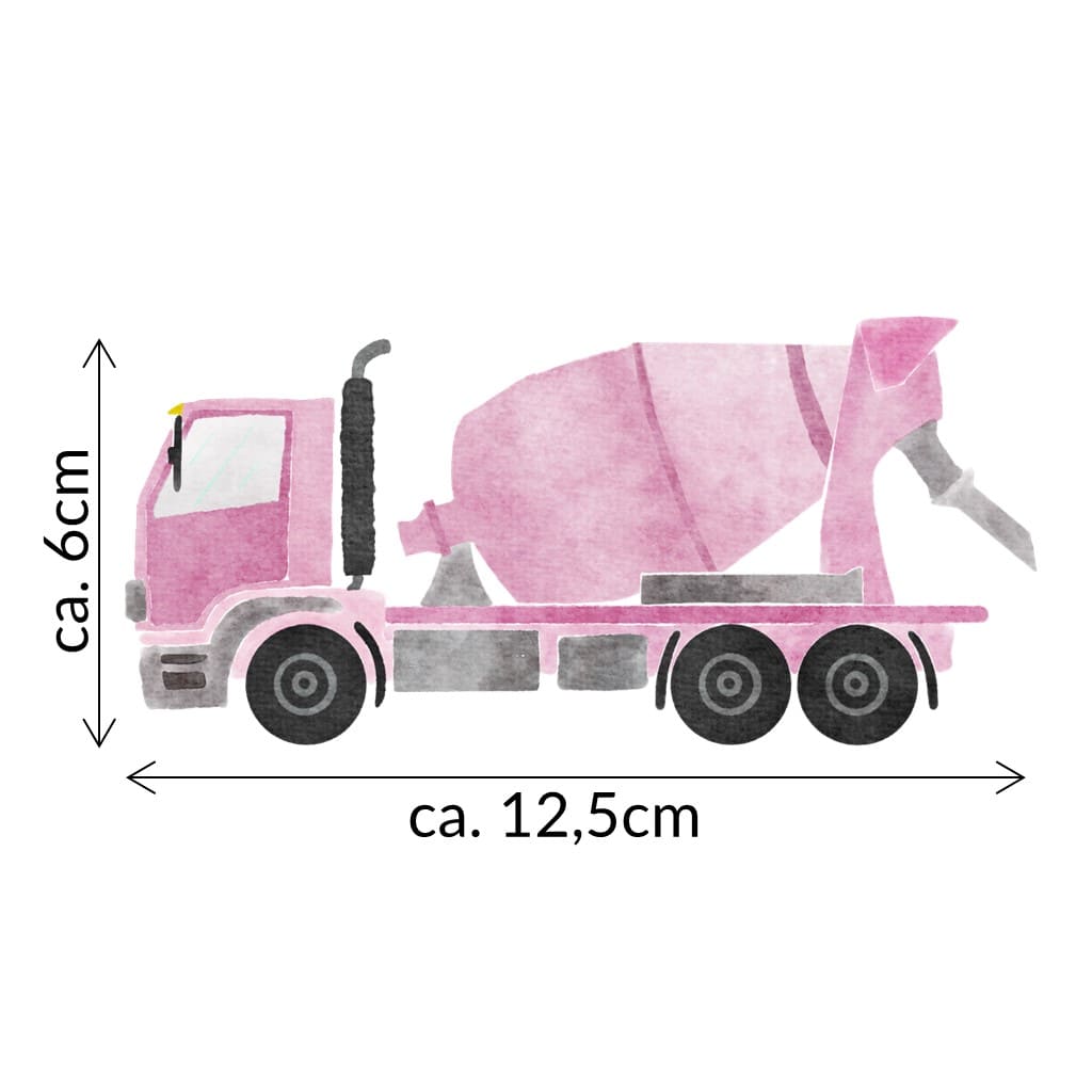 Bügelbild Betonmischer
