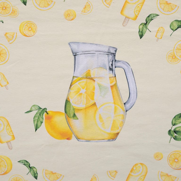 Stoffpanel Zitronenlimonade