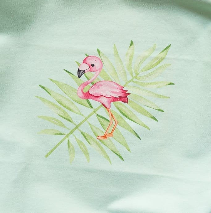 Stoffpanel Flamingo